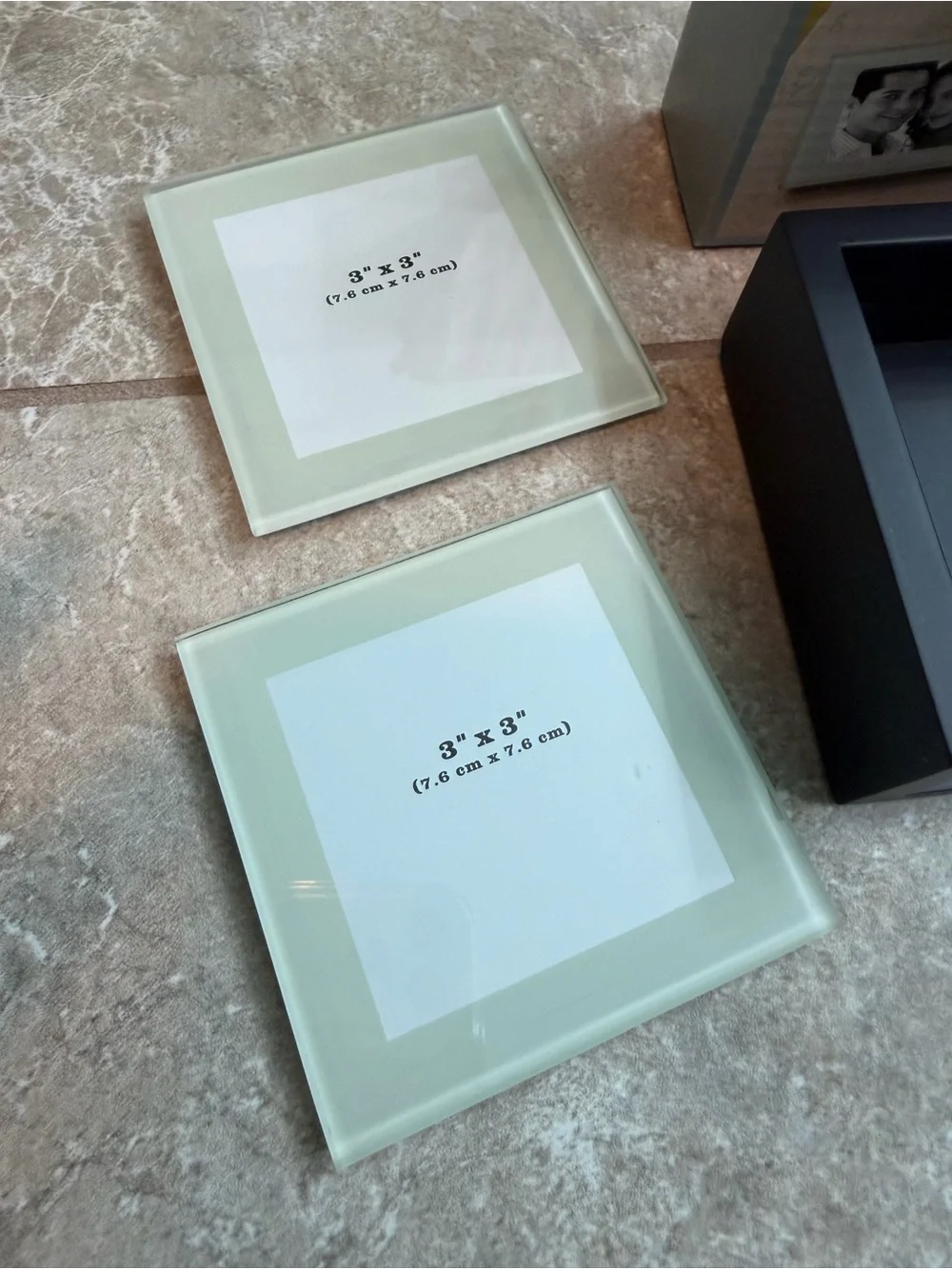 Glass Photo Coaster Set of 4
